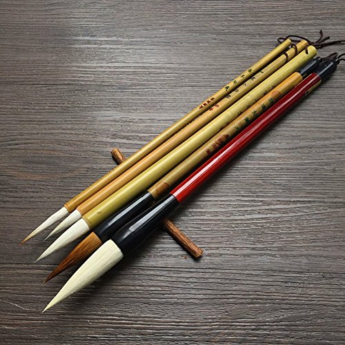5-Pack Chinese Painting Brush Set Ink Painting Brushes All Size